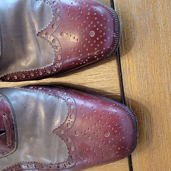 VINTAGE HANDMAND R  MARTEGANI LEATHER LACE UP  SPATS. - Picture 11 of 14